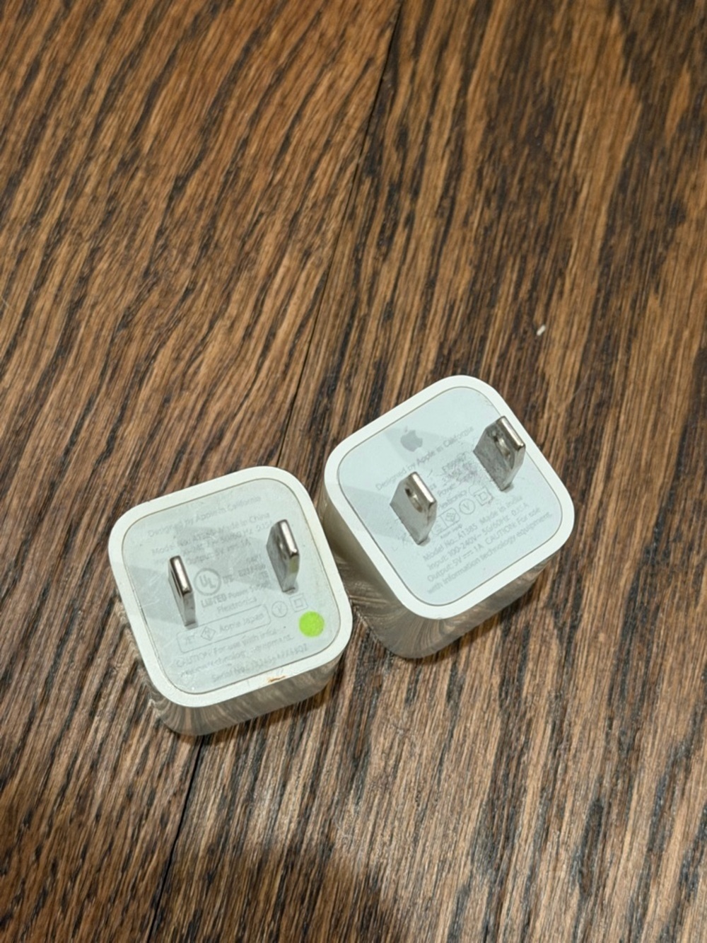 Apple iPhone USB Box Power Adapter Set of 2